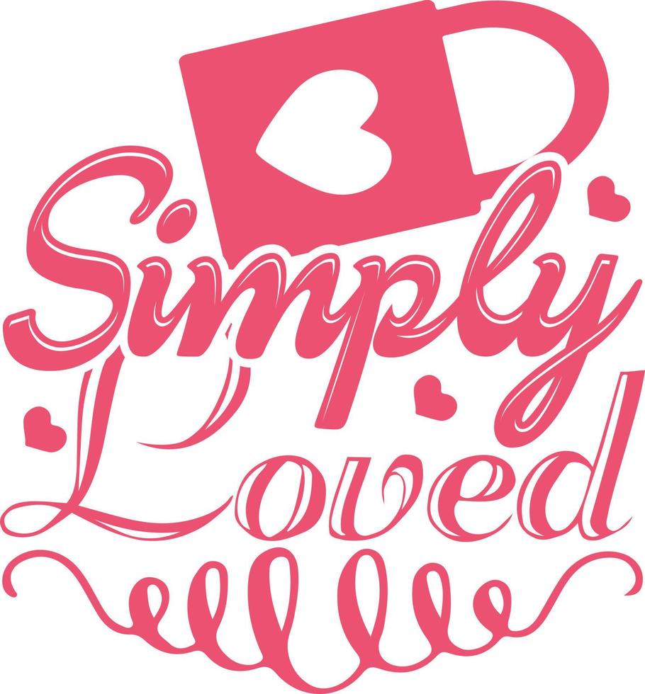 Valentine Typography Design vector