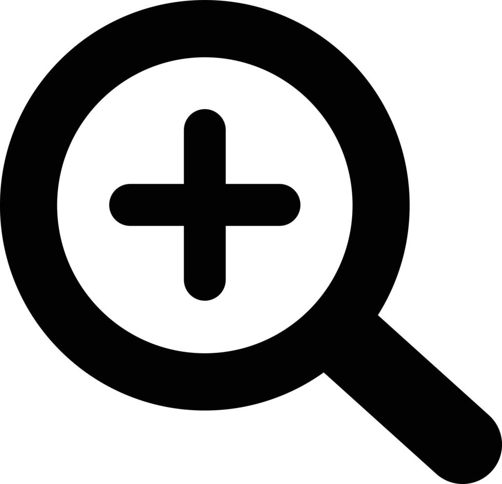 zoom in icon vector illustration . search icon . magnifying icon