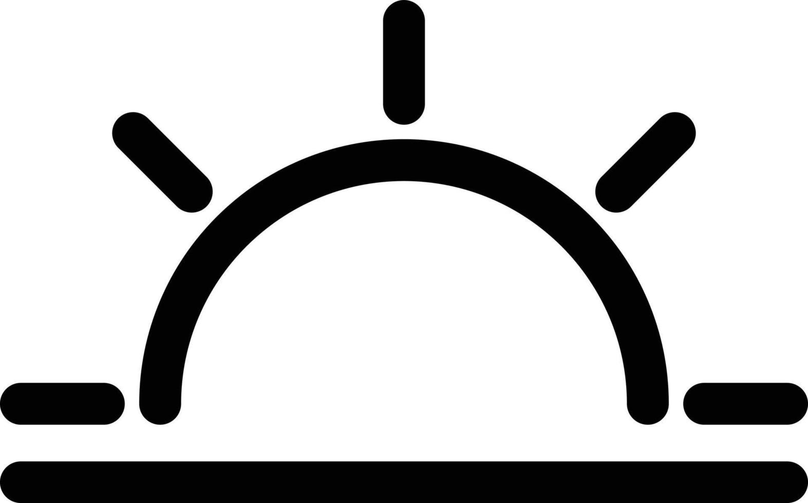 amanecer icono vector , verano símbolo. moderno, sencillo vector ilustración para web sitio o móvil aplicación . puesta de sol icono