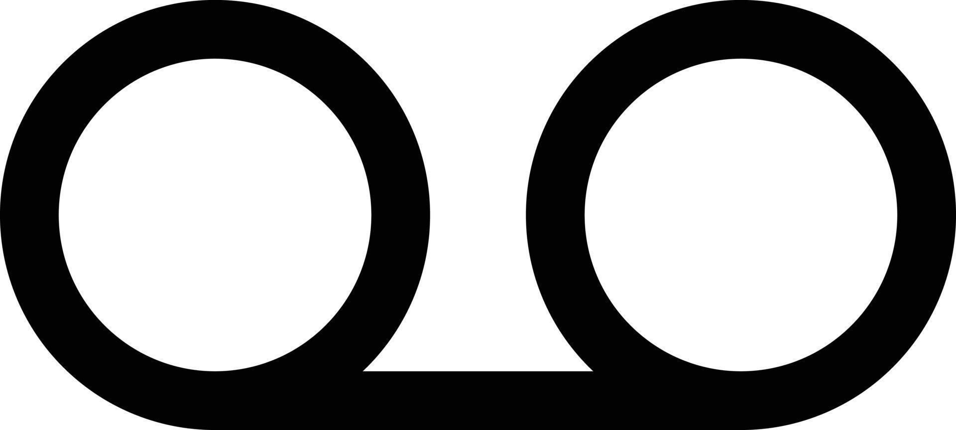Answering machine icon vector . Voice mail symbol . Voice chat symbol