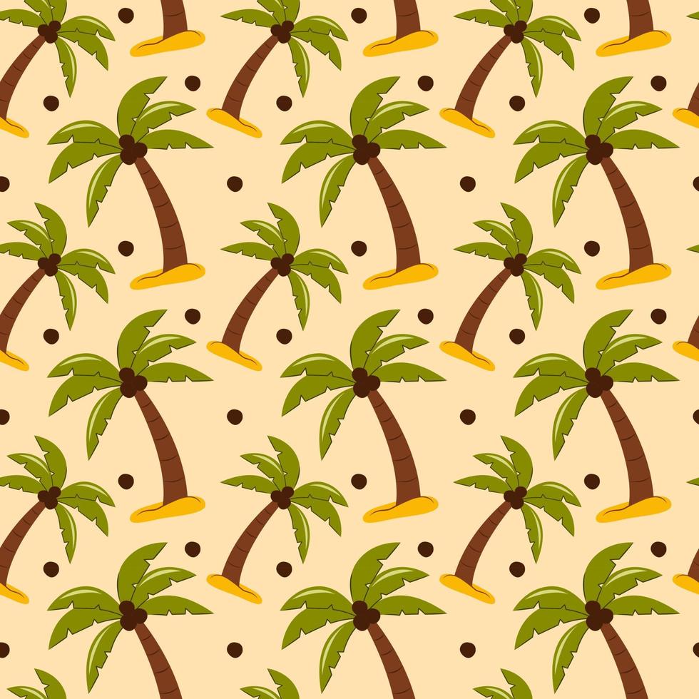 Palm Tree Seamless Pattern Vector Art, Icons, and Graphics for Free ...