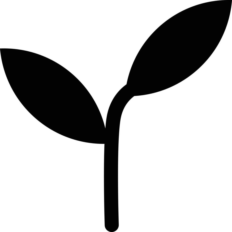 Seedling icon . Plant icon vector . Sprout sign symbol