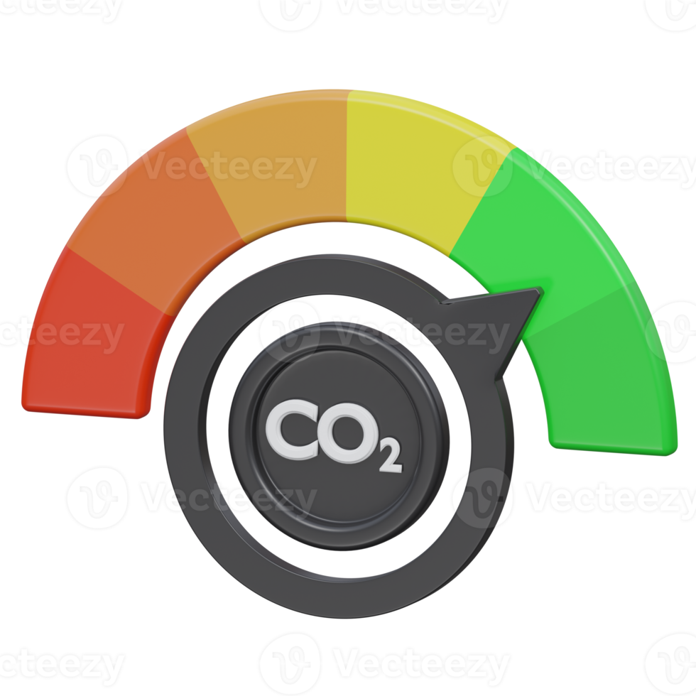 low emission 3d rendering icon illustration with transparent background, bio energy png