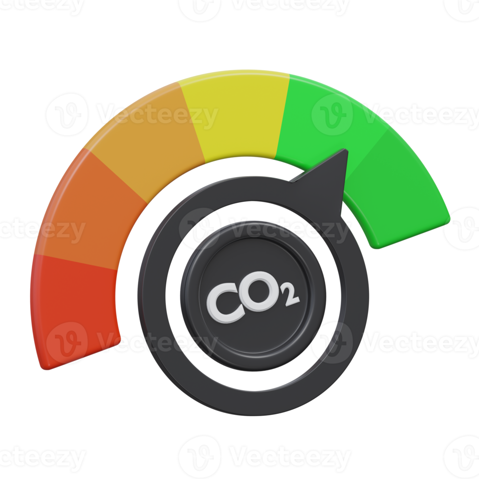 faible émission 3d le rendu icône illustration avec transparent arrière-plan, bio énergie png