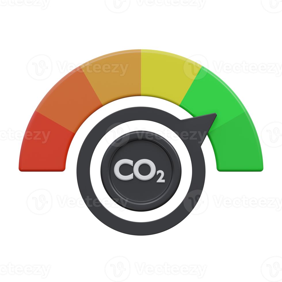low emission 3d rendering icon illustration with transparent background, bio energy png