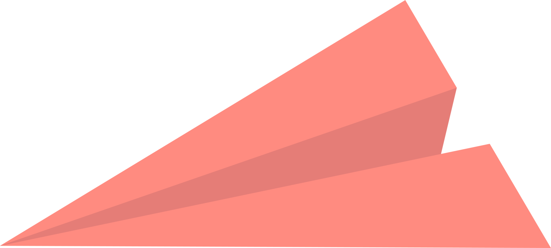 Colored paper airplane png