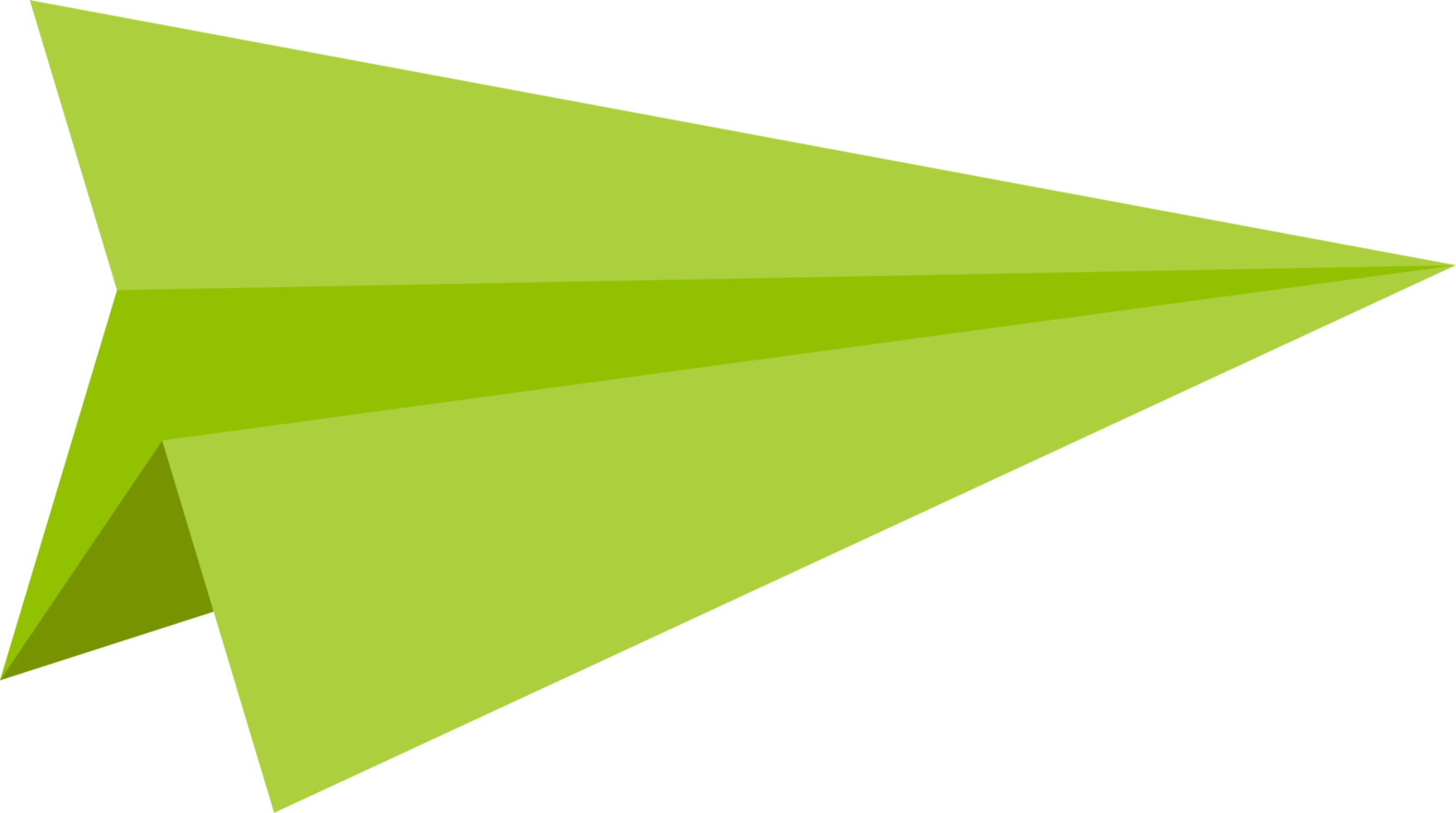 Colored paper airplane png