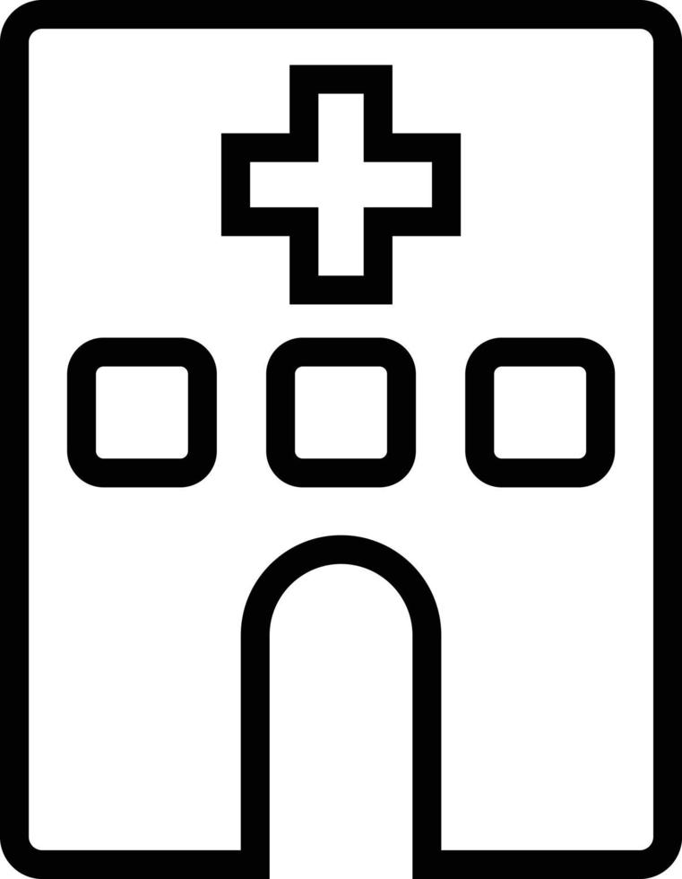 Hospital building icon vector logo in trendy style