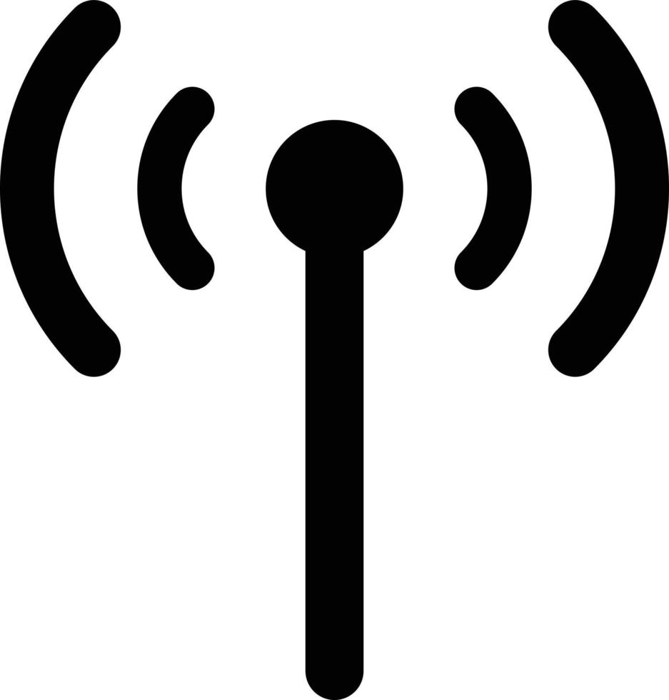 wireless network icon . broadcast icon . antenna symbol vector