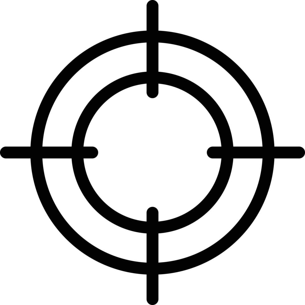 objetivo icono vector aislado en blanco antecedentes