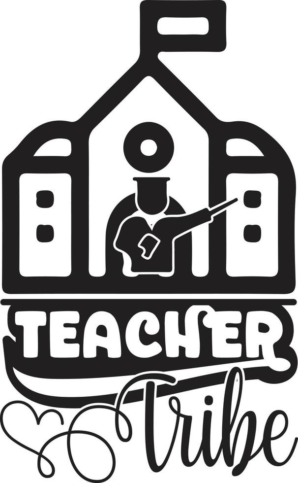 Teacher Typography Design vector