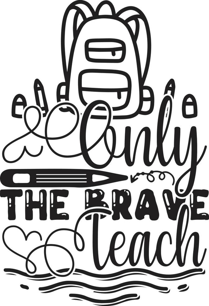 Teacher Tyography Design vector