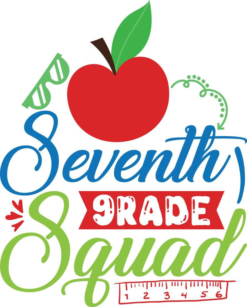 Teacher Typography Design vector