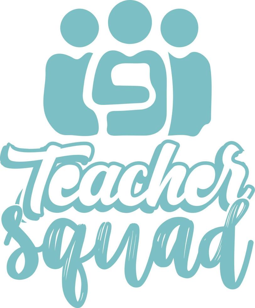 Teacher Tyography Design vector