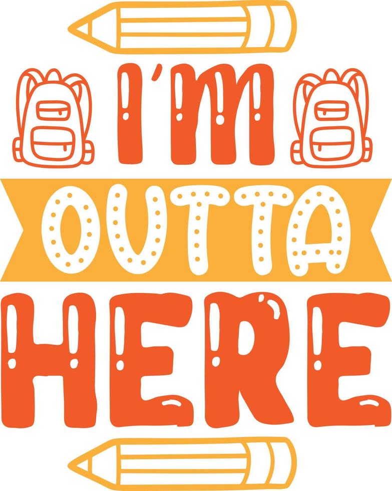 Teacher Typography  Design vector