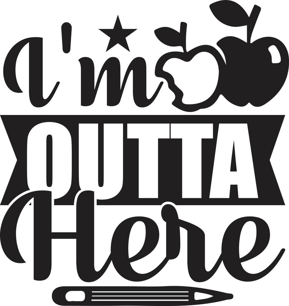 Teacher Typography Design vector