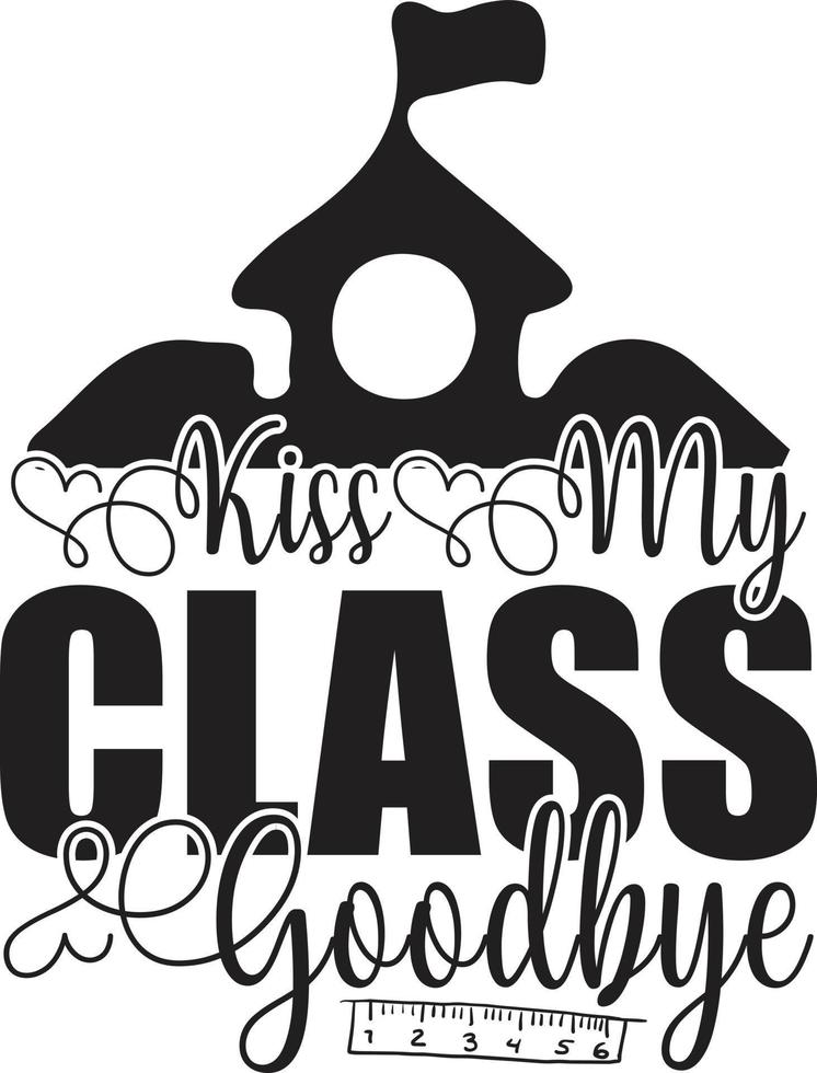 Teacher Typography Design vector