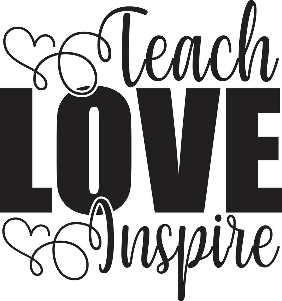 Teacher Typography Design vector