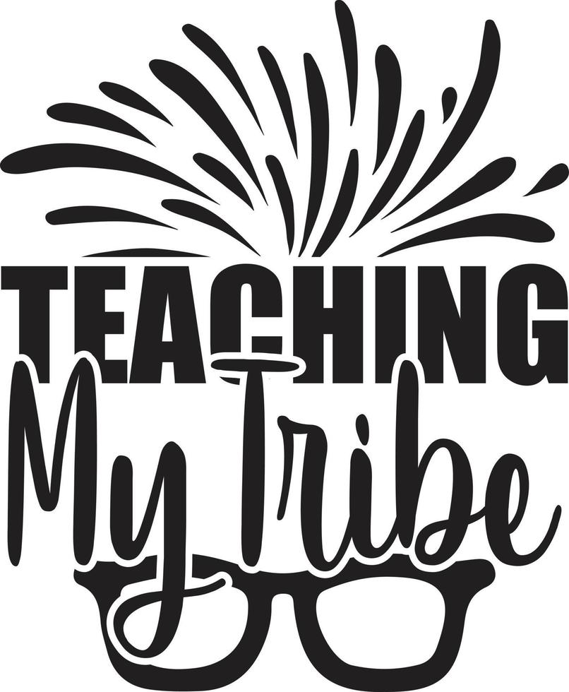 Teacher Typography Design vector