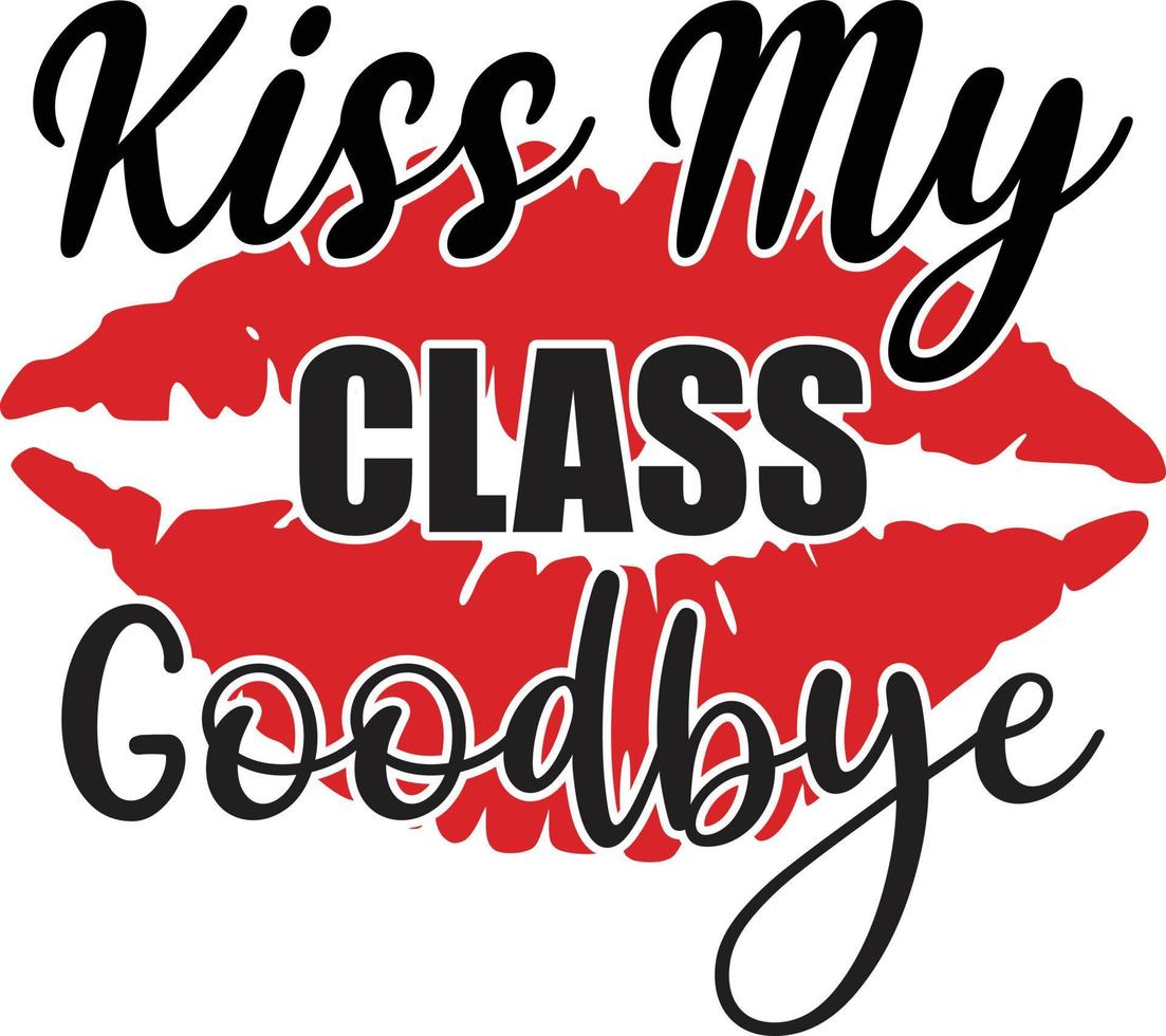 Teacher Typography  Design vector