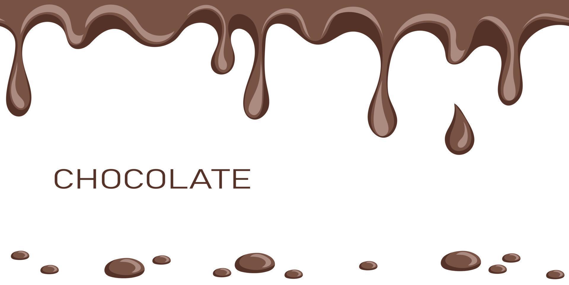 Abstract fluid chocolate background vector