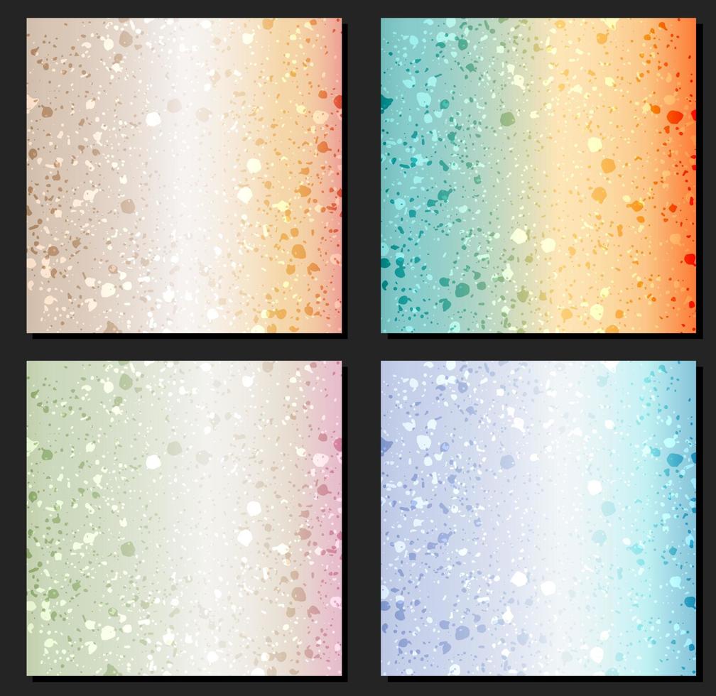 Set of trendy gradient backgrounds. vector