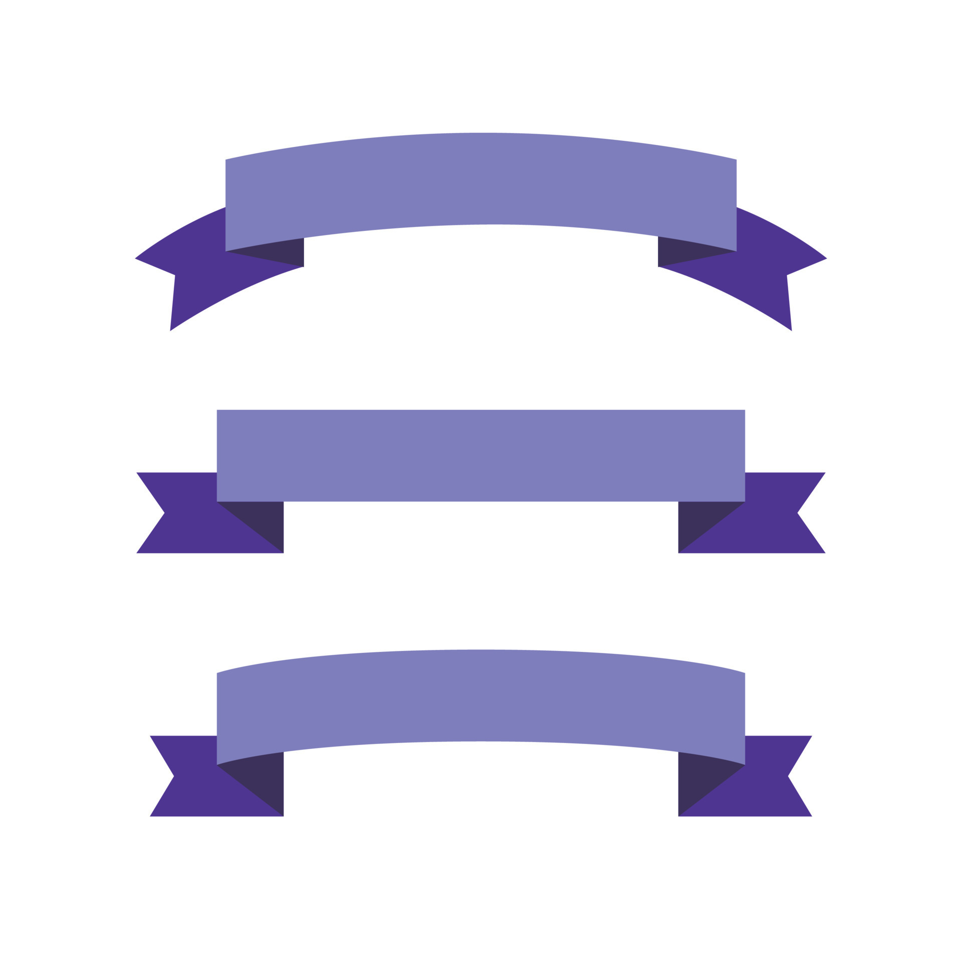 Blue ribbons set. 22168327 Vector Art at Vecteezy