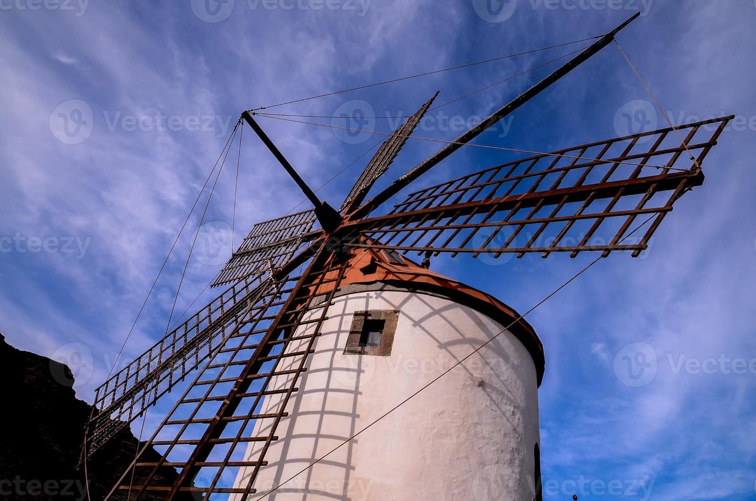Old windmill propeller photo