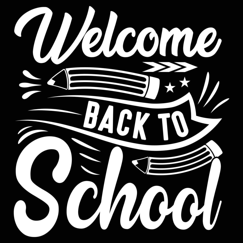 Back to school t shirt, Welcome back to school typography t shirt, Kids t shirt design  for print, preschool, kindergarten, back to school vector, first day vector