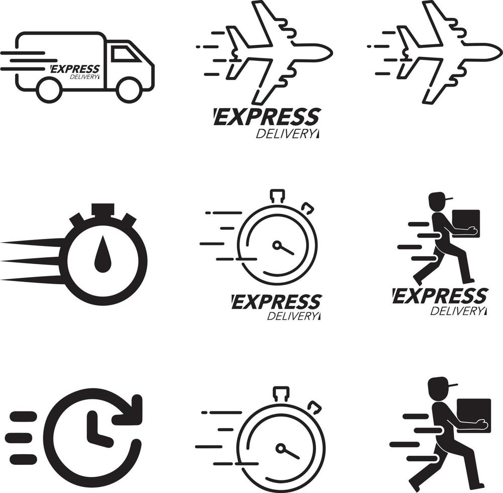 Express icon vector art stock