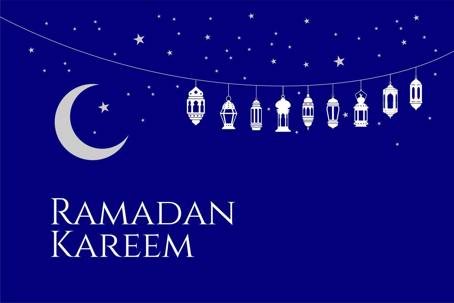 Ramadan kareem background. Islamic celebration in minimalist and elegant design. vector