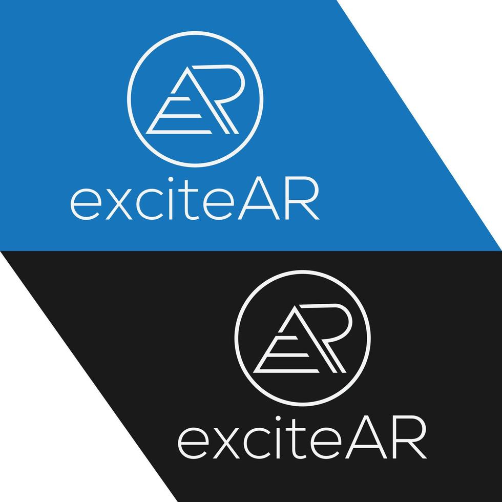 logotipo de ar creativo vector