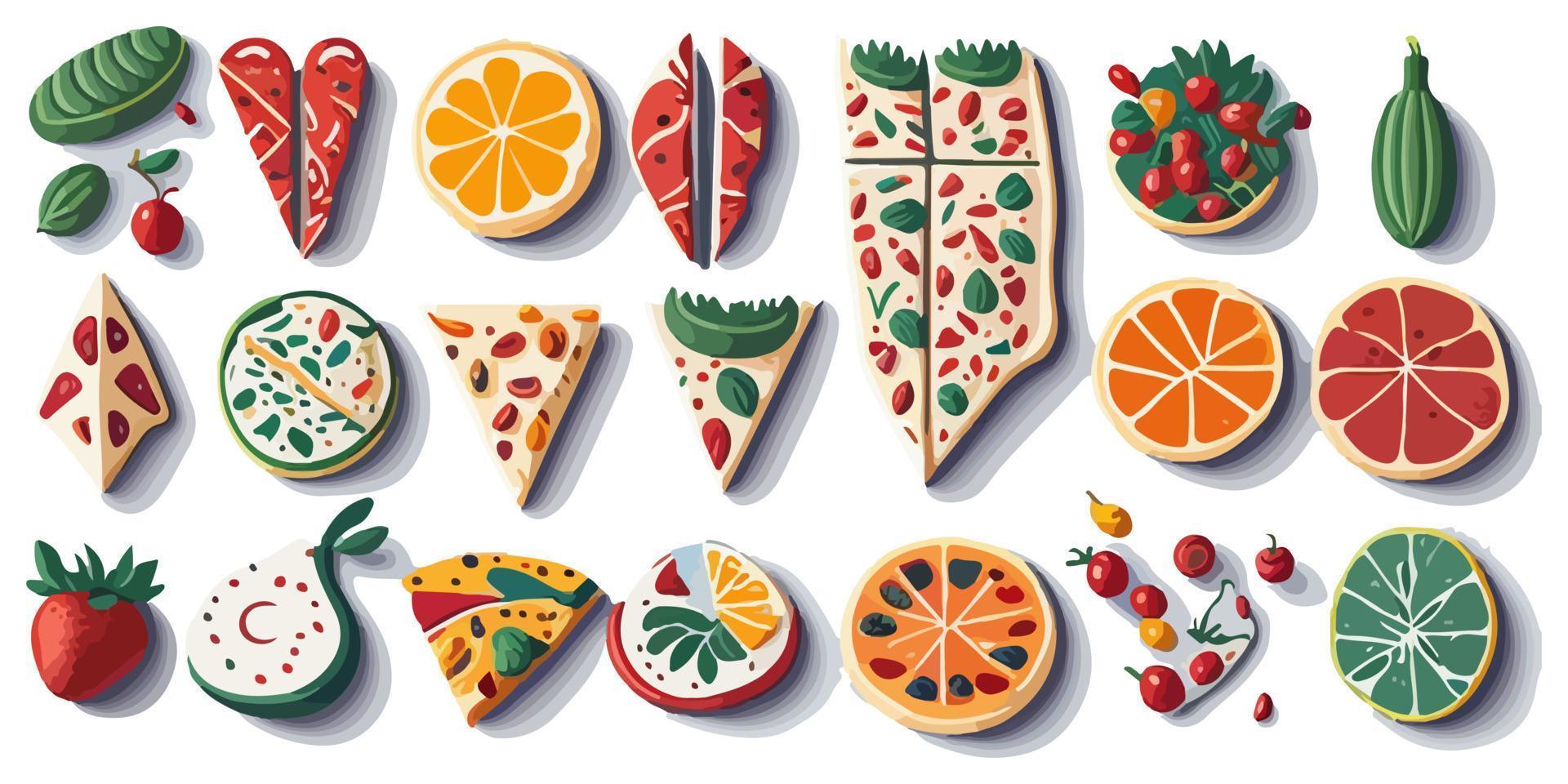 Mouthwatering Flat Vector Illustration of a Pepperoni Pizza Slice