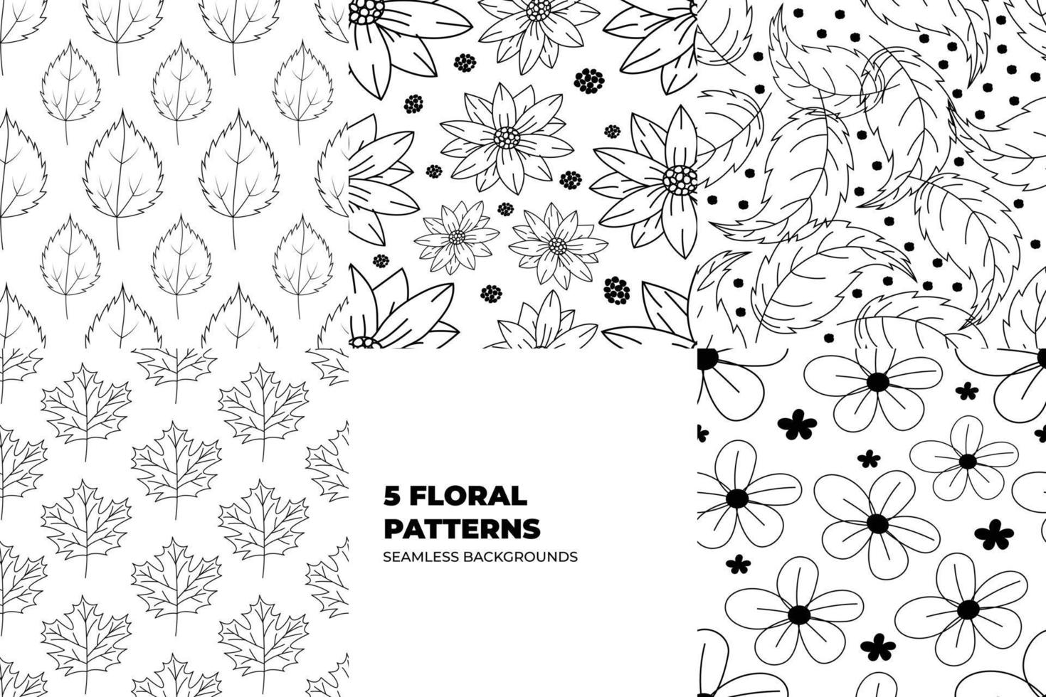 Pattern Background Set vector