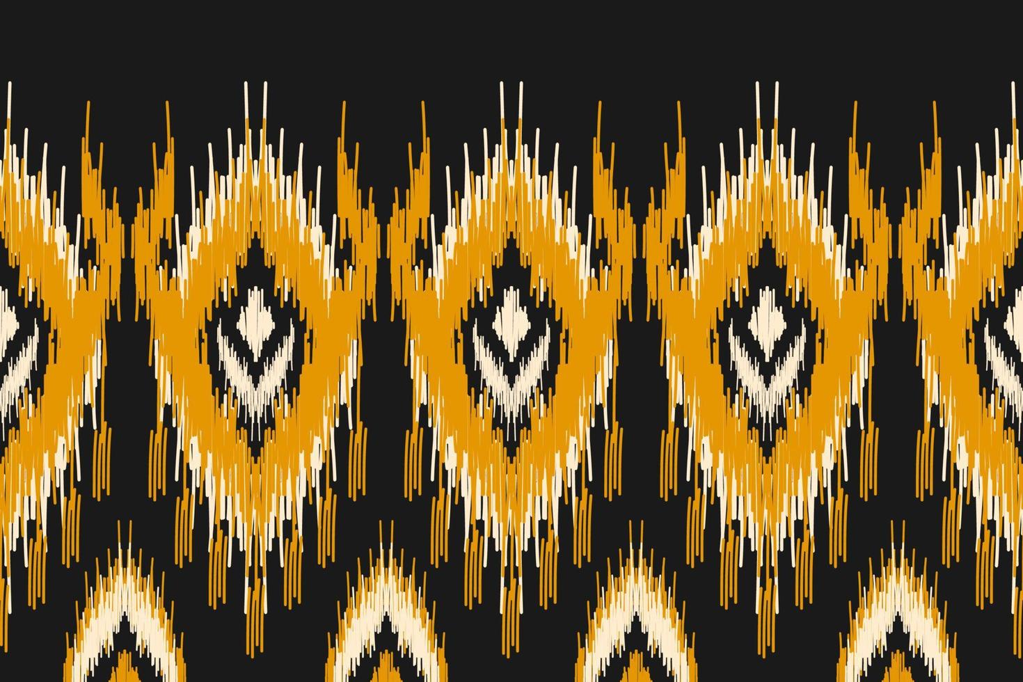 arte abstracto étnico ikat. patrón sin costuras en tribal. estampado de adornos geométricos aztecas. vector