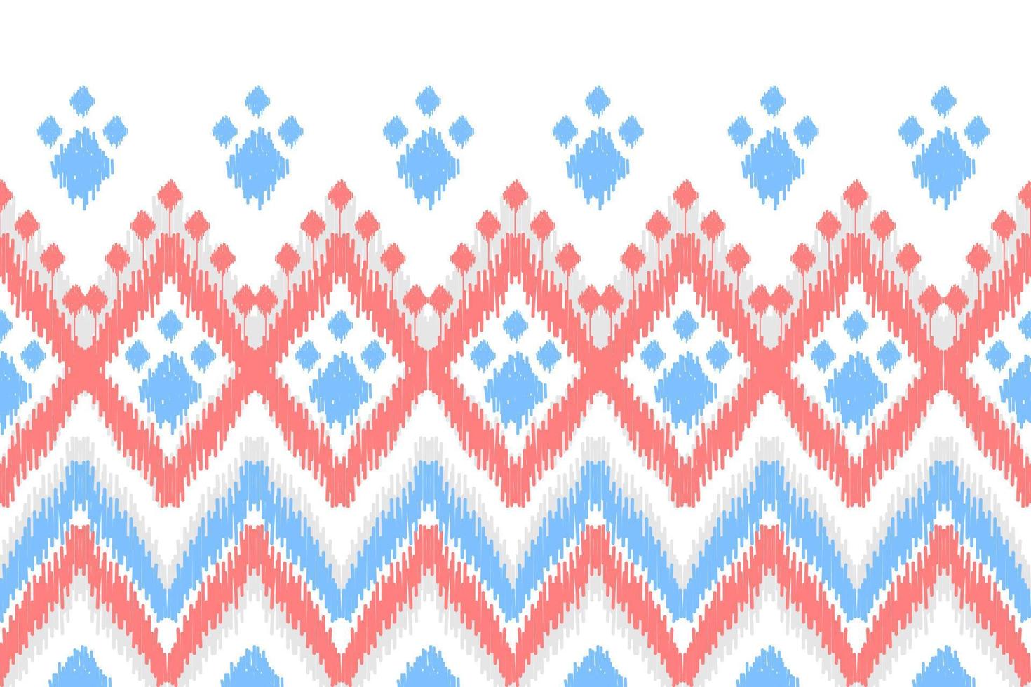 Abstract ethnic pattern art. Ikat seamless pattern traditional. American, Mexican style. vector