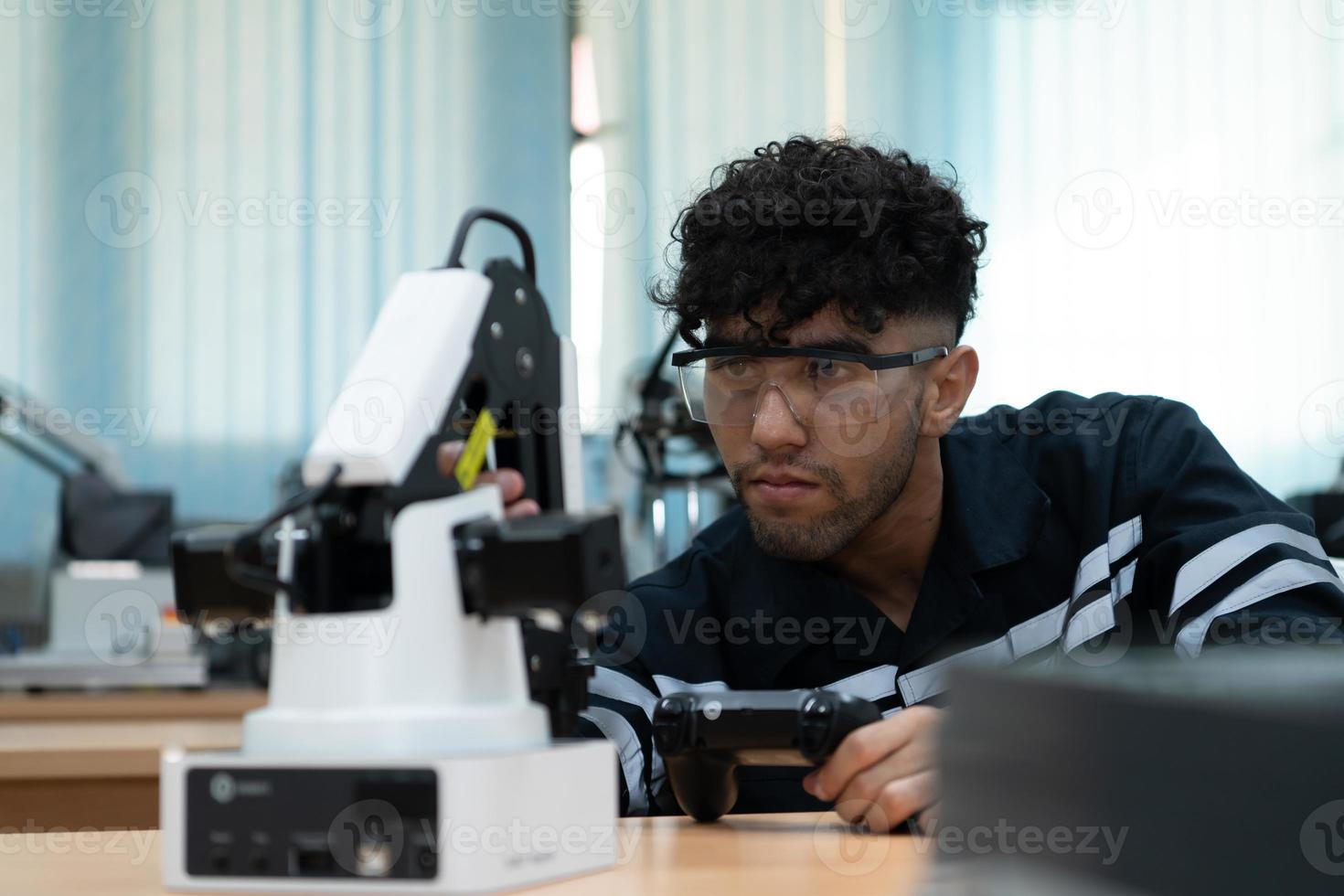 Students studying robotic hand technology are learning how to construct robotic hands for a range of industrial uses. photo