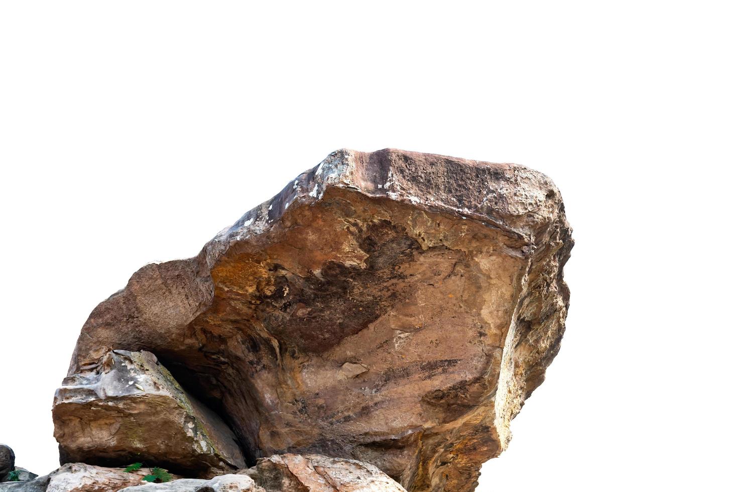 rock mountain isolate on white background photo