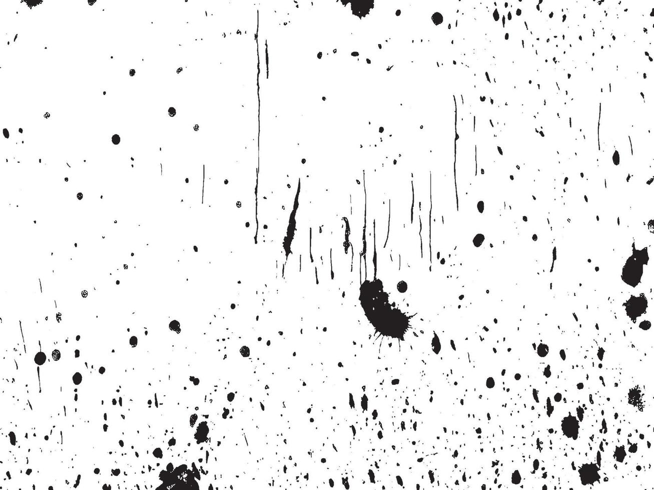 Black and White Grunge Texture Vector Background with Splatter and Scratch Effects. EPS 10.