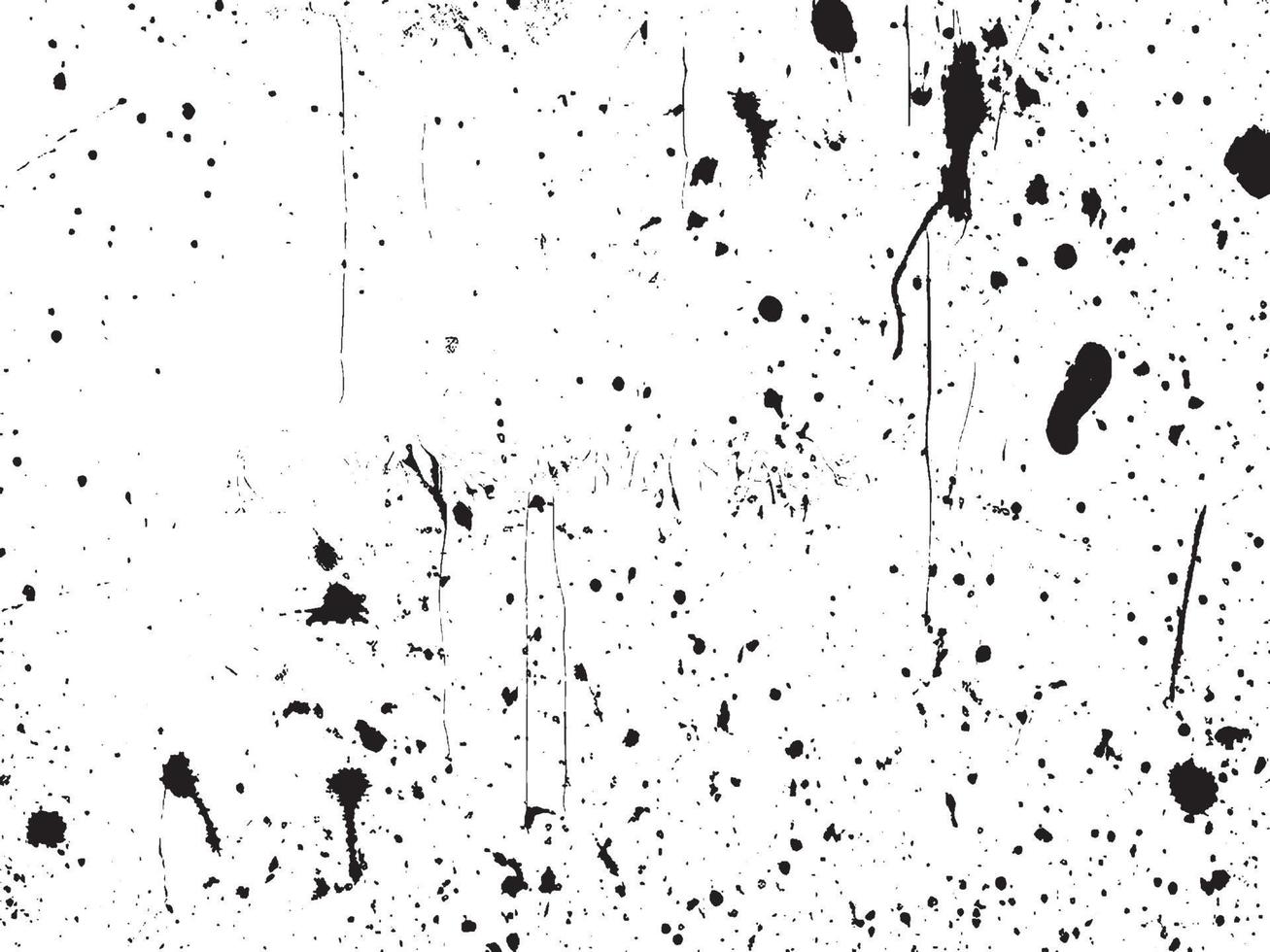 Black and White Grunge Texture Vector Background with Splatter and Scratch Effects. EPS 10.