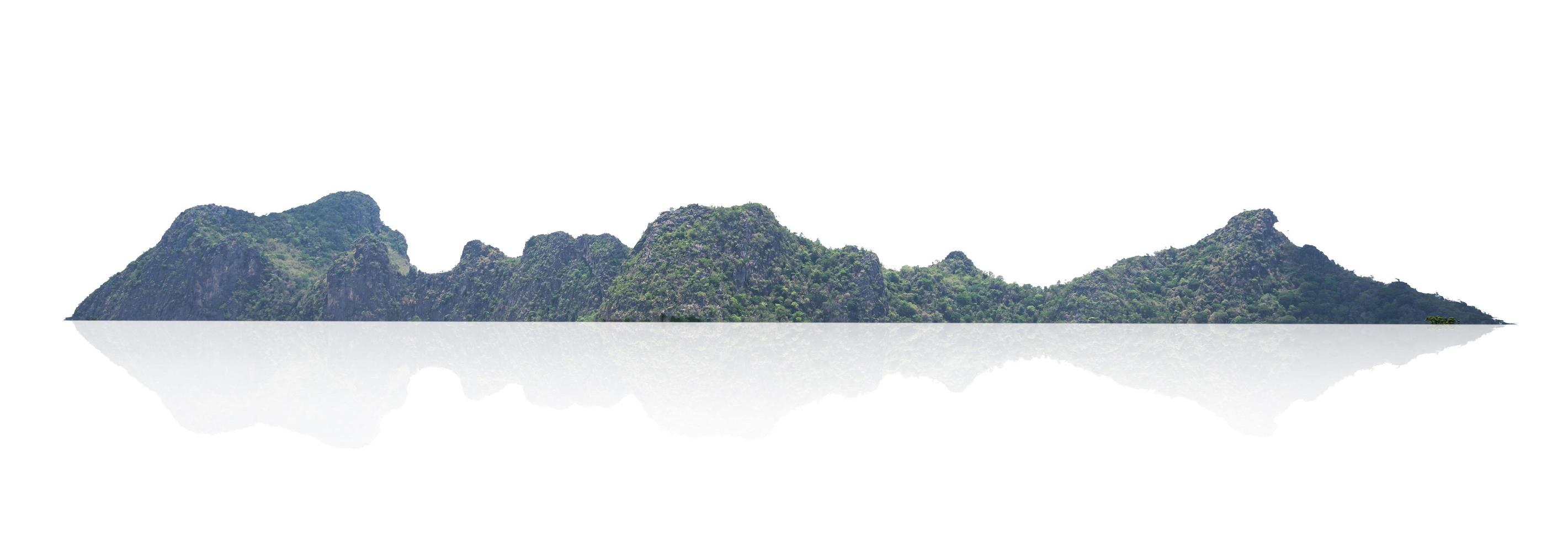 mountain isolate on white background photo