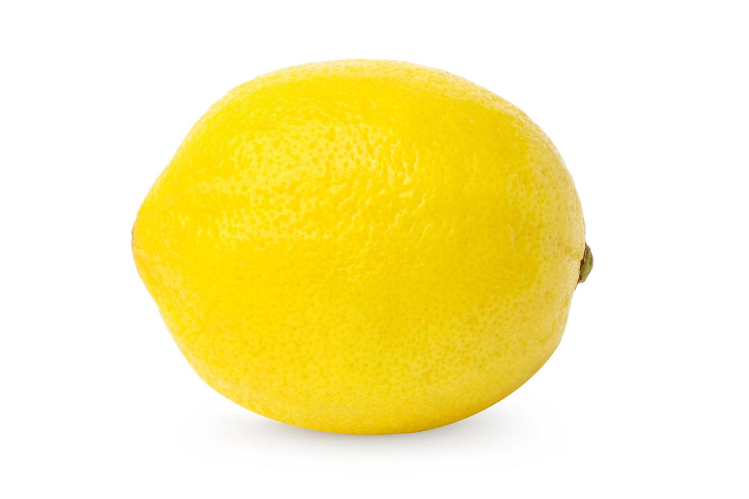 ripe lemon isolate on white background photo