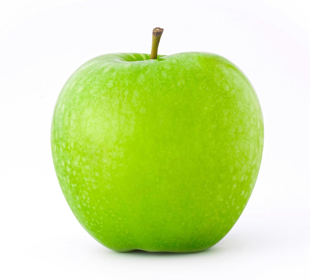 green apple isolate on white background photo