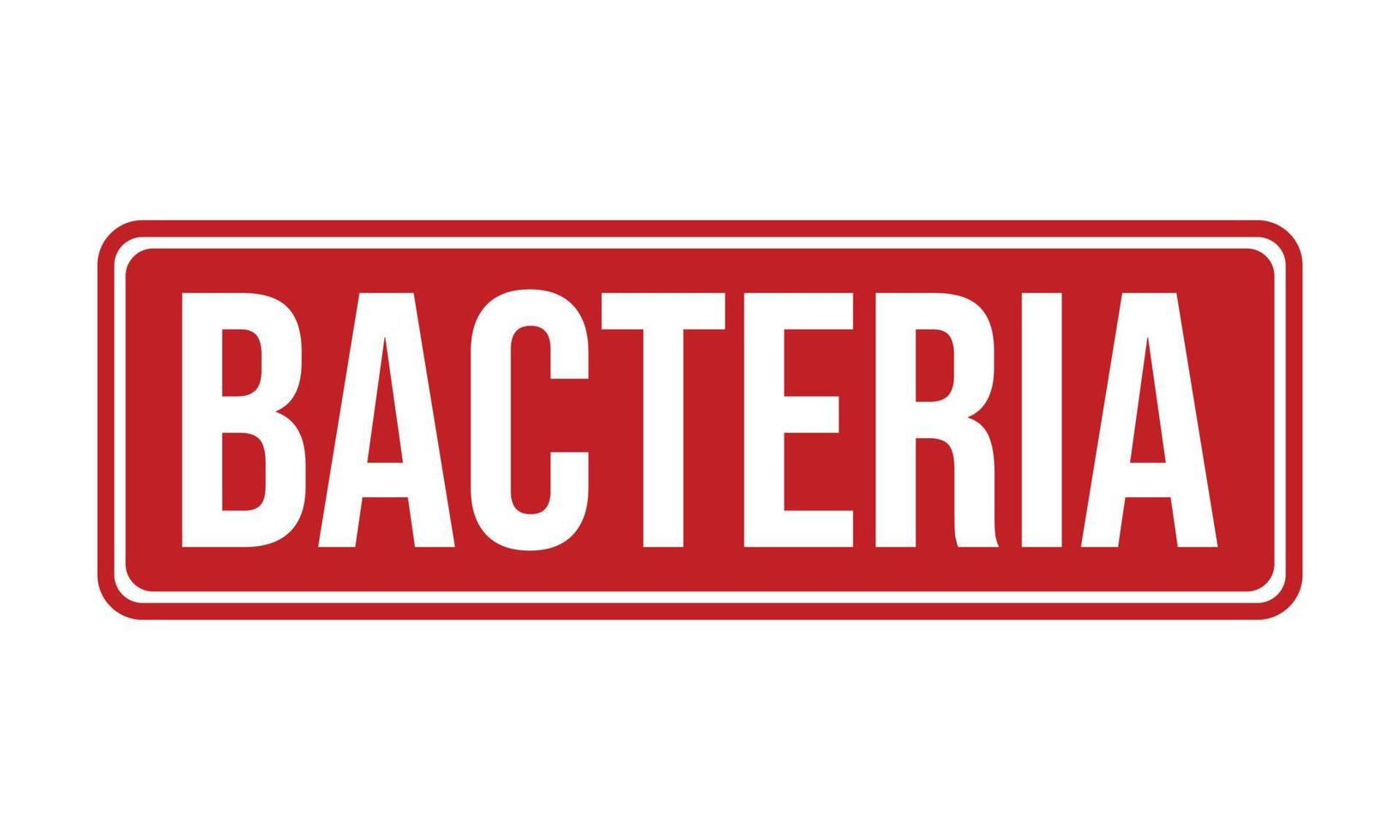 bacterias caucho estampilla. rojo bacterias caucho grunge sello sello vector ilustración