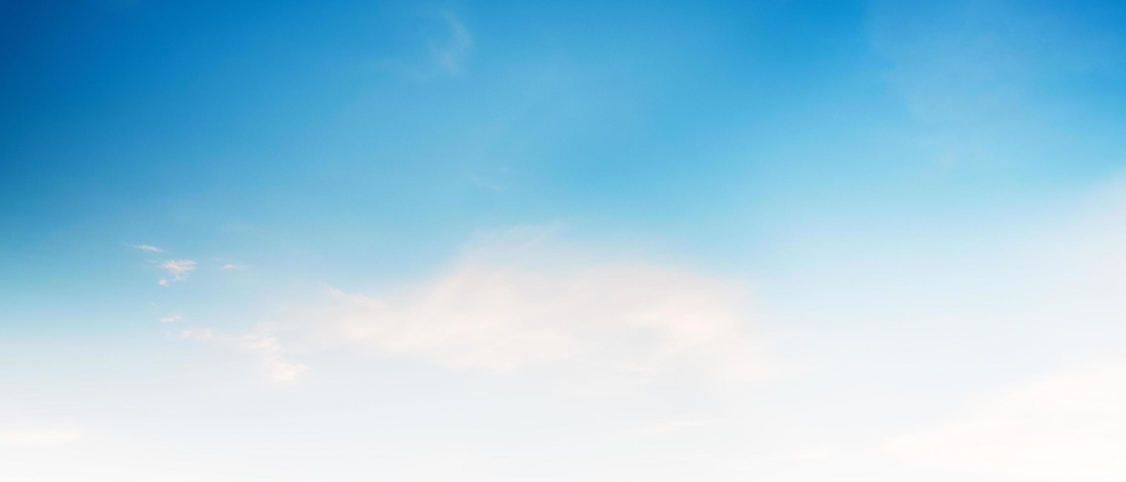 bueatiful blue sky with white cloud and sunshine photo