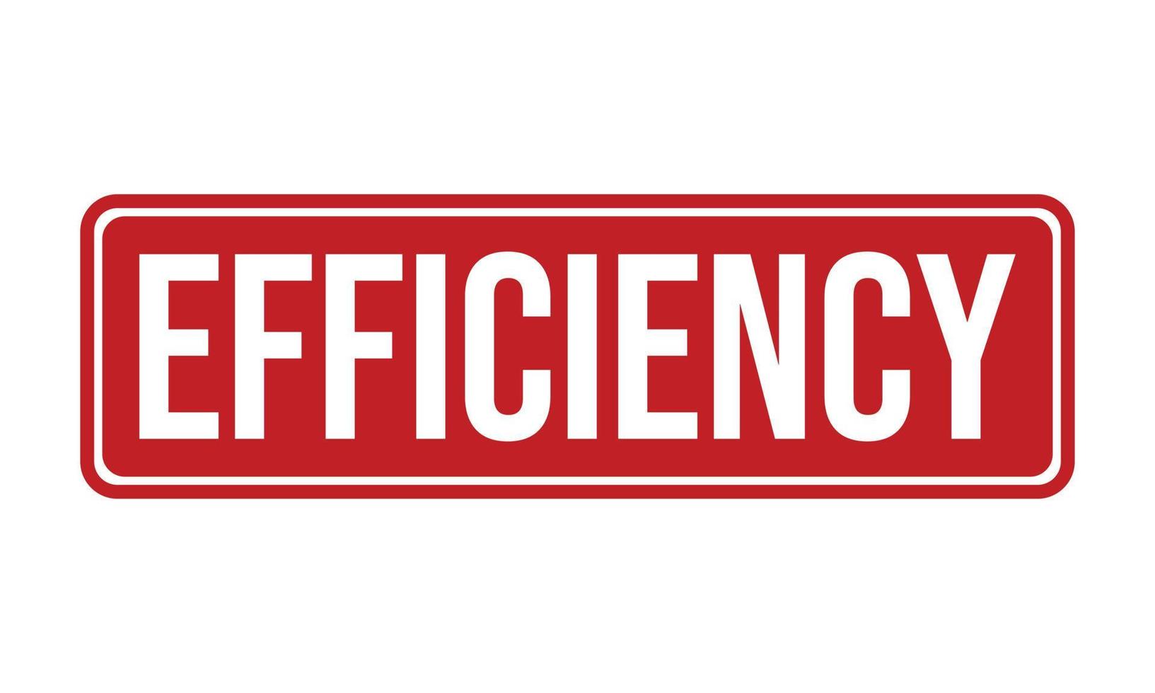 Efficiency Rubber Stamp. Efficiency Grunge Stamp Seal Vector Illustration