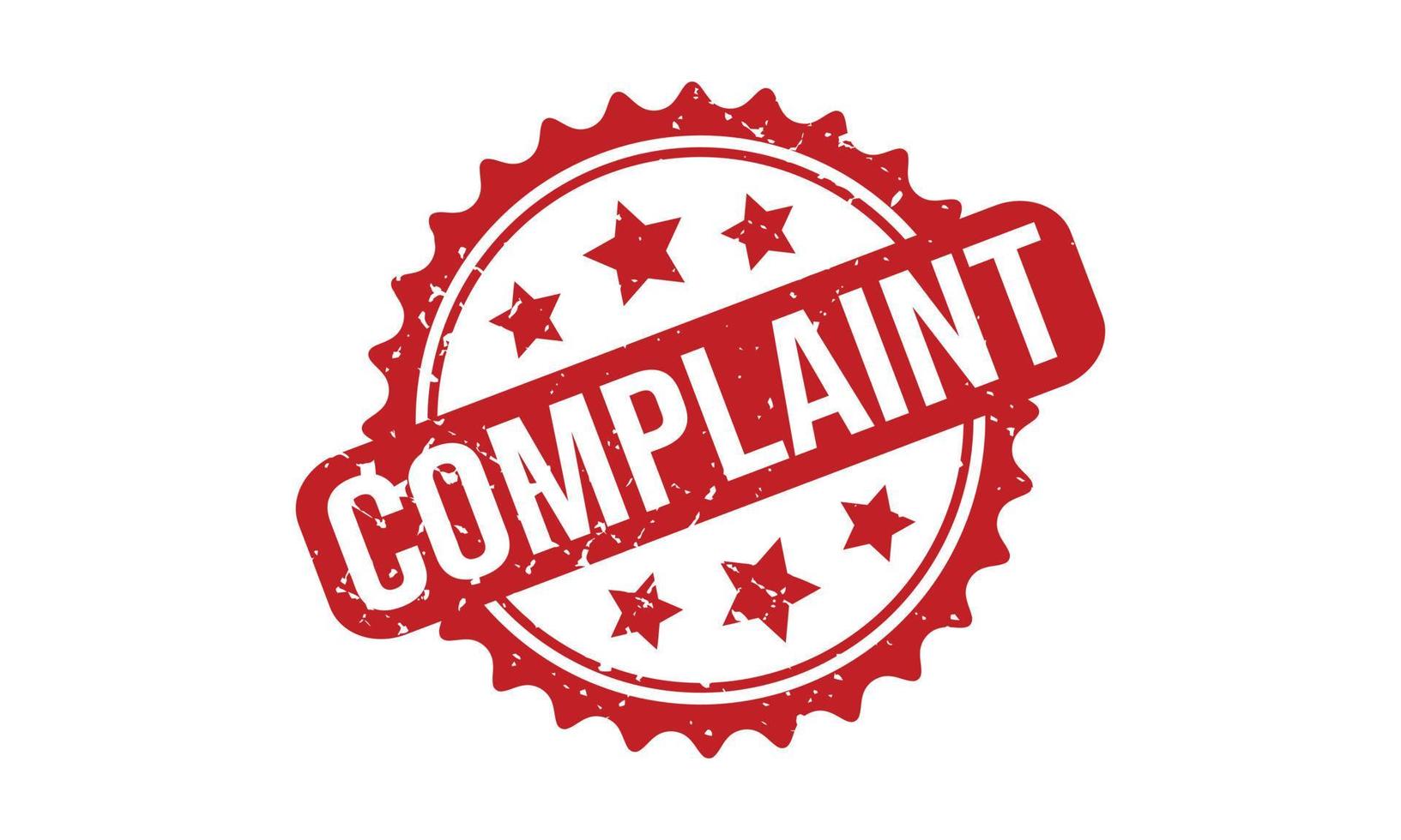 Complaint Rubber Stamp. Complaint Rubber Grunge Stamp Seal Vector Illustration