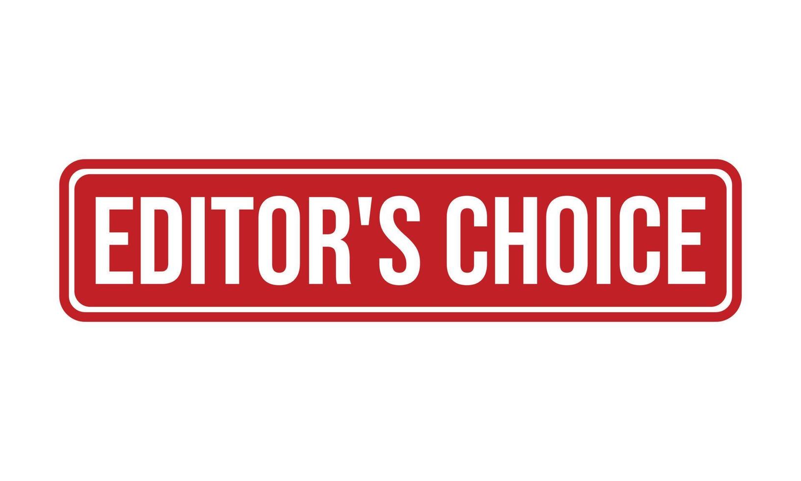 Editors Choice Rubber Stamp vector