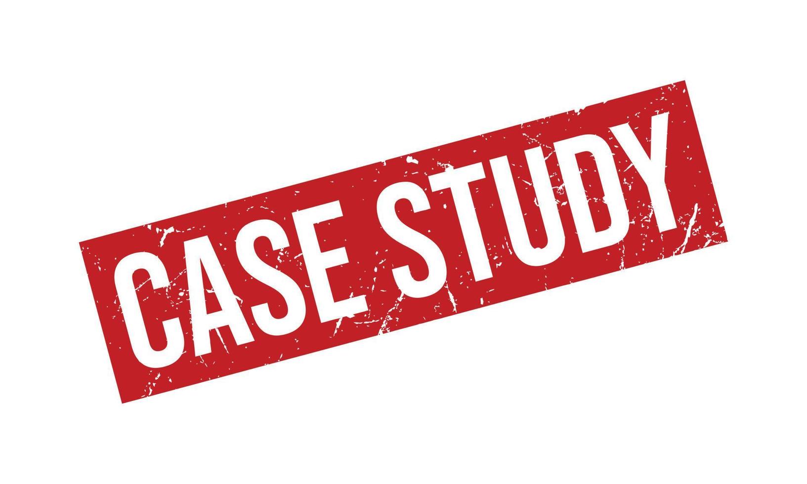 Case Study Rubber Grunge Stamp Seal Vector Illustration