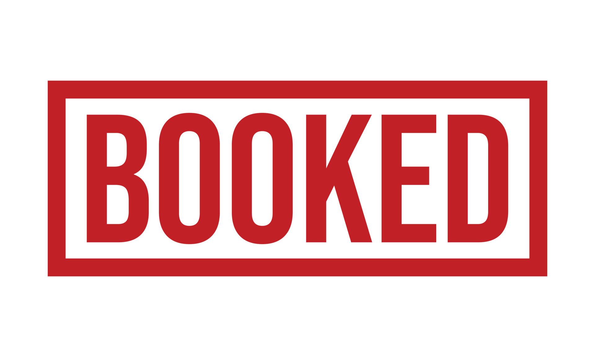 Booked Rubber Grunge Stamp Seal Vector Illustration 22172373 Vector Art